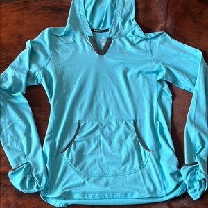 Nike Women's Blue Hoodie Top